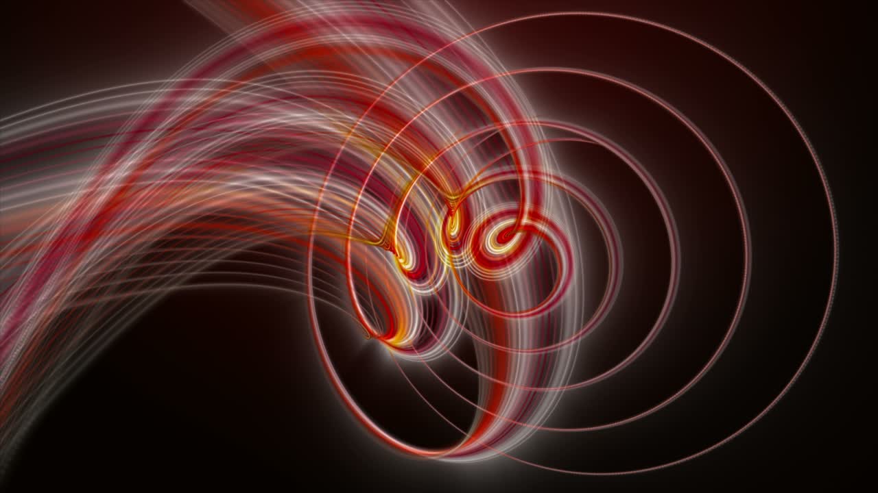 футуристическая анимация с полосатой волной объекта в замедленном движении, 4096x2304 петля 4k