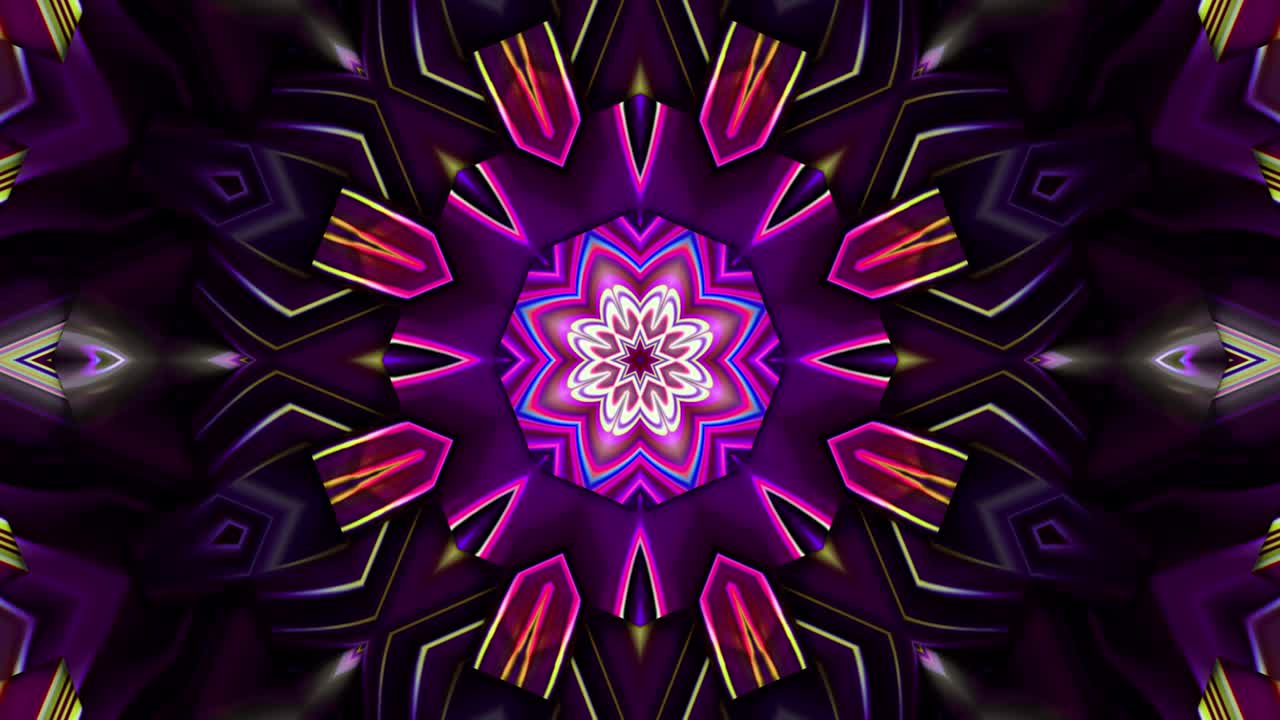 la animación abstracta, el fondo líquido, la hermosa película de pintura digital, la película de fondo abstracto, el video de stock de animación de kaleidoscopio.