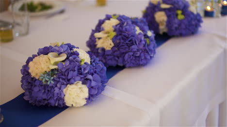 decorated table for a luxury wedding dinner 1