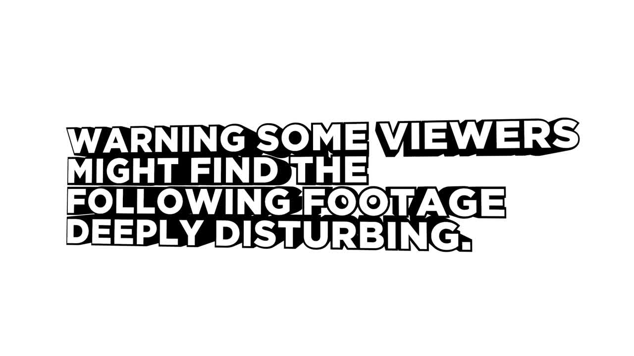 Animated Warning Message for Potentially Disturbing Footage
