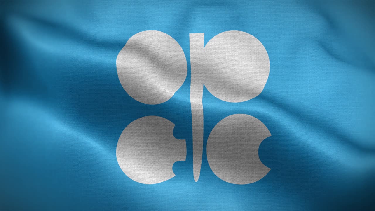 opec 플래그 루프 배경 4k