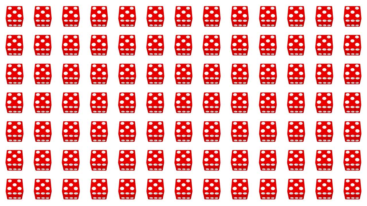 cubos de dados rojos juego de casino fondo blanco