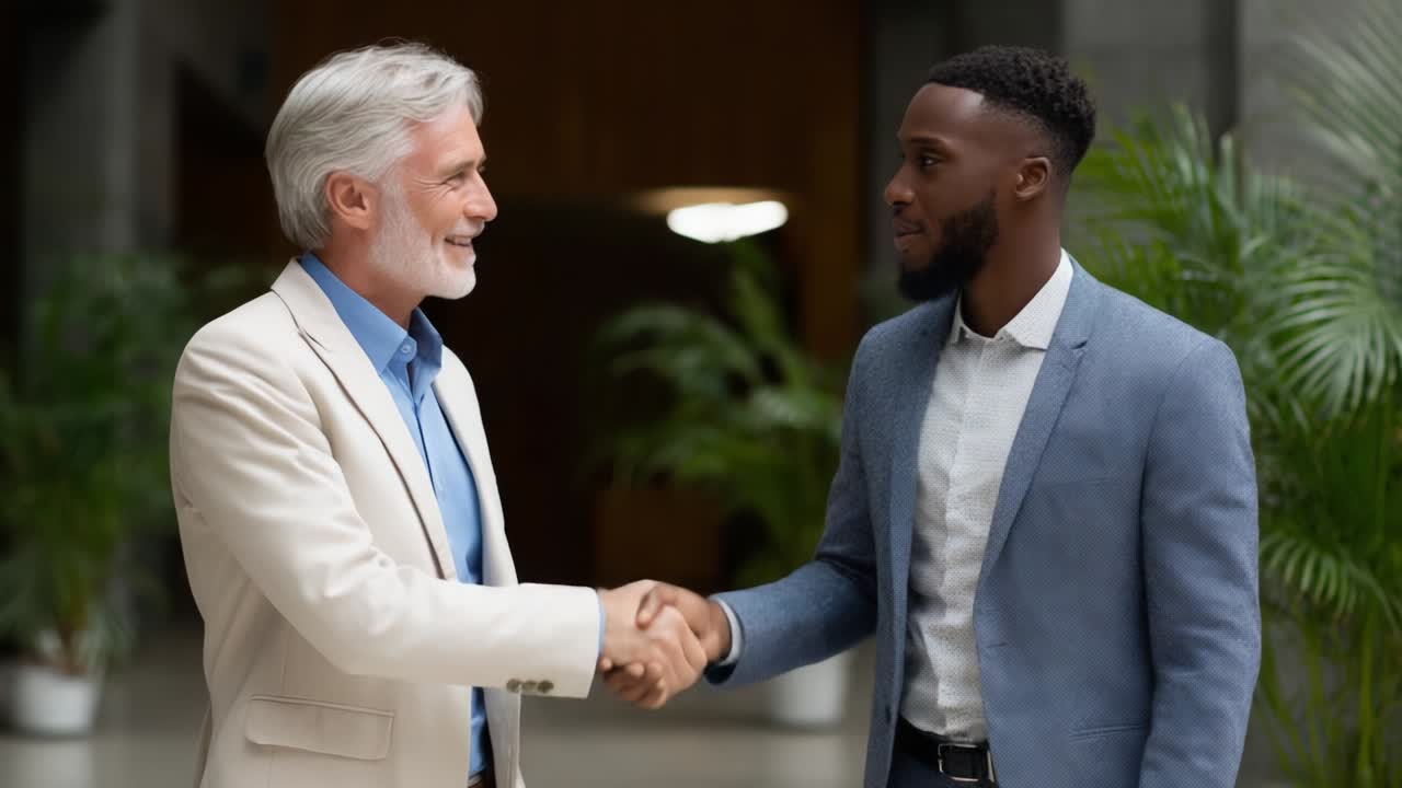 Businessmen shaking hands