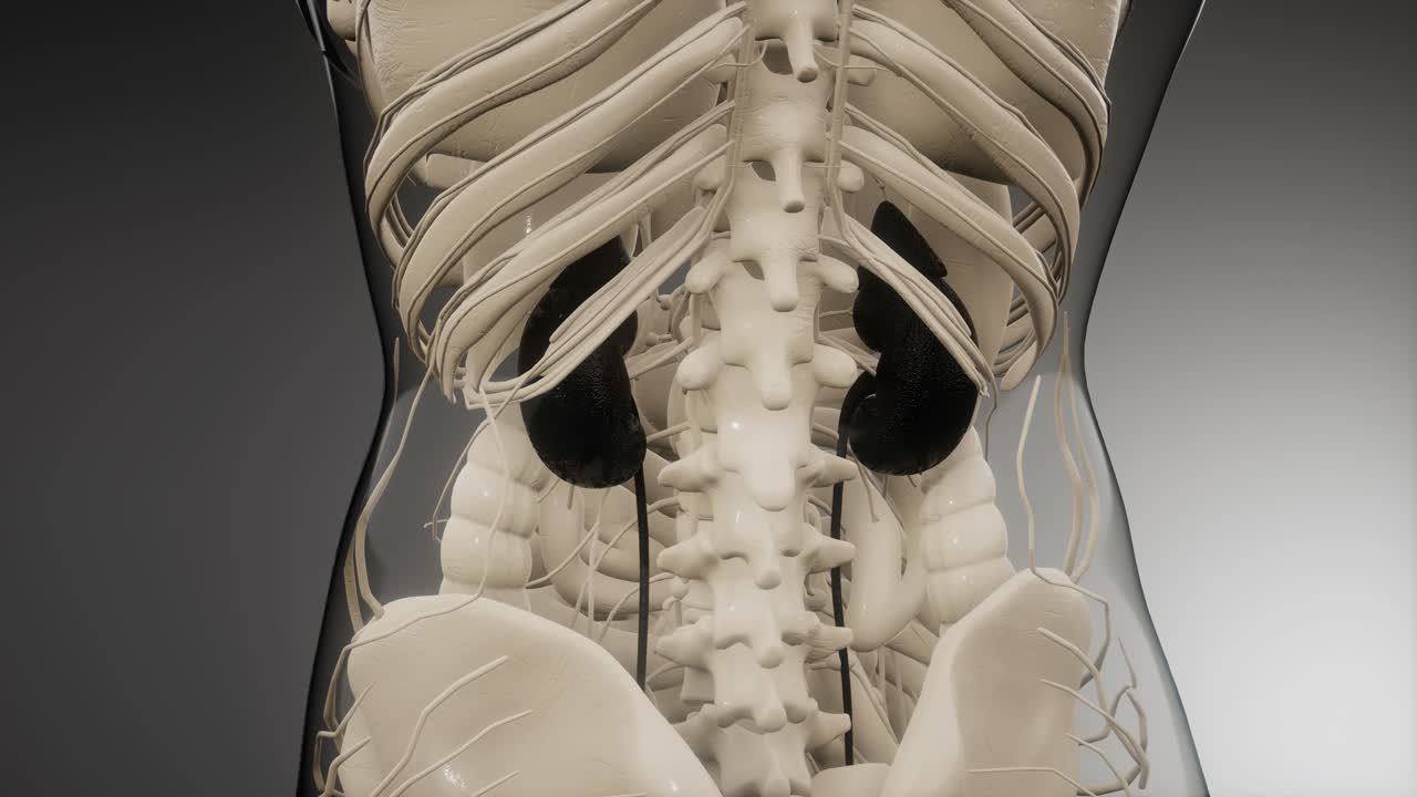 신장 에 대한 의학적 으로 정확 한 그림