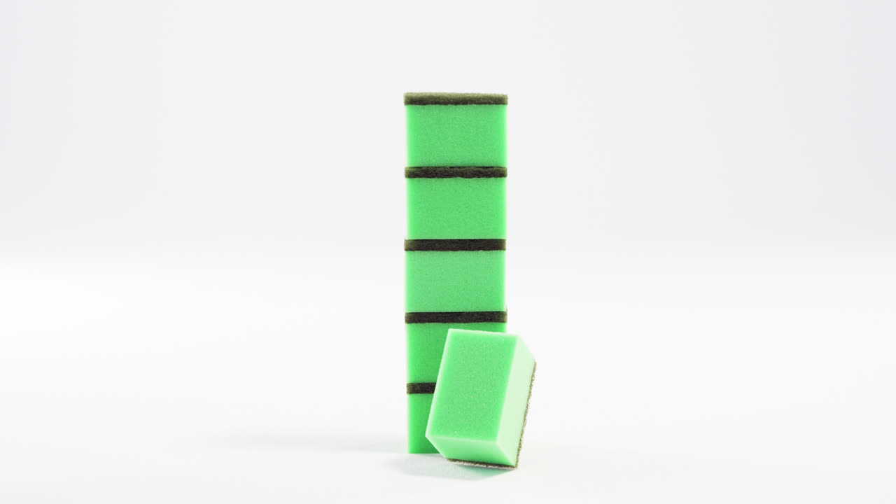 Close-up of cleaning sponge