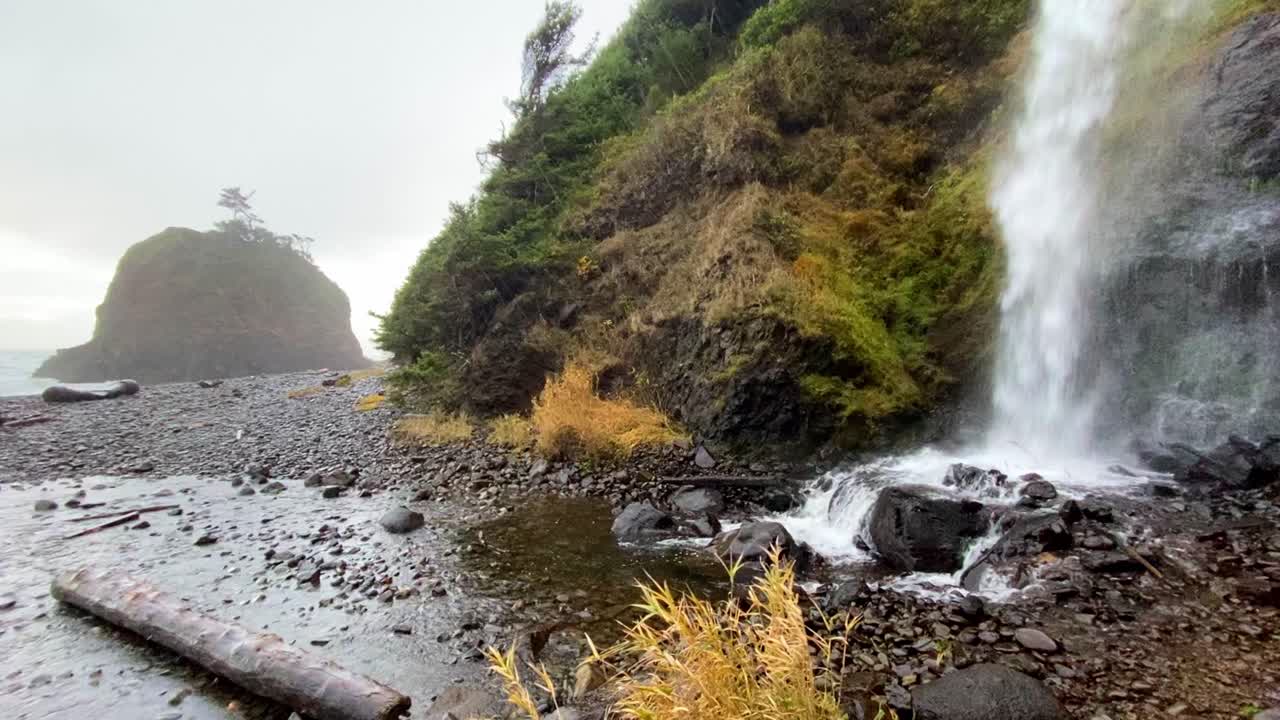 Rainy and foggy day on the gorgeous Oregon coast
