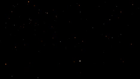 gold glittering falling on black background looped for overlay