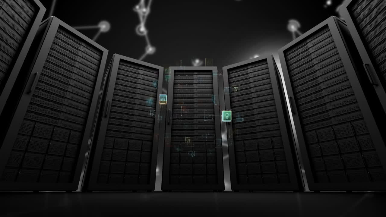 Animation of computer servers