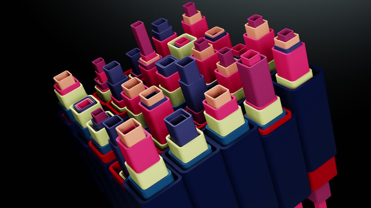formas geométricas abstractas en 3d