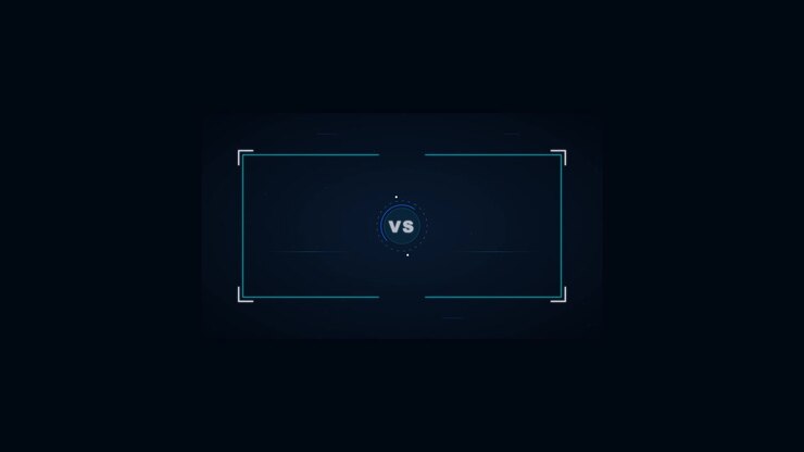 Versus Versus Matchup Graphics With Digital HUD Elements