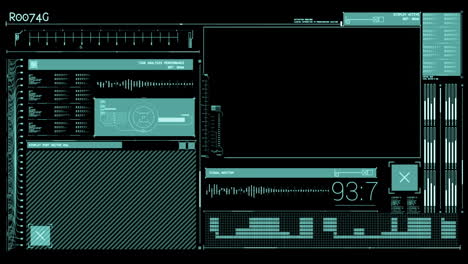 Animation-of-a-tech-interface