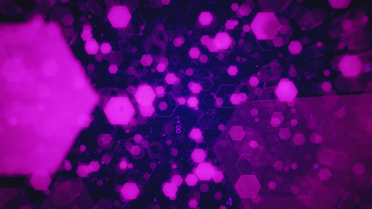 fondo hexagonal digital abstracto