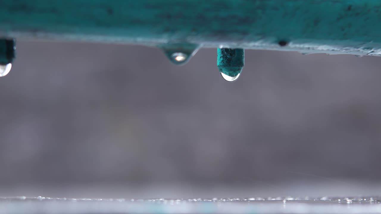 close up tetesan hujan ultra HD