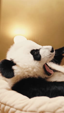 baby panda close-up