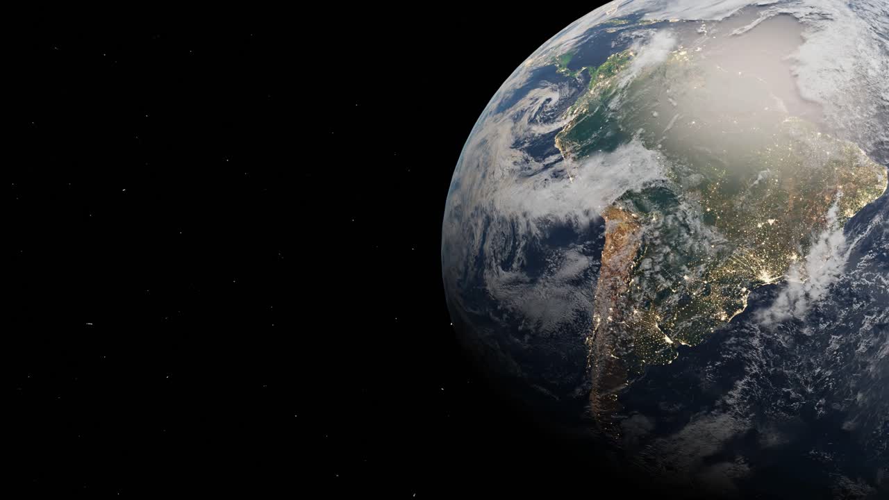 Bagliore crepuscolare: La Terra nella sua maestosità spaziale
