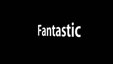 fantastic text animation message motion graphics