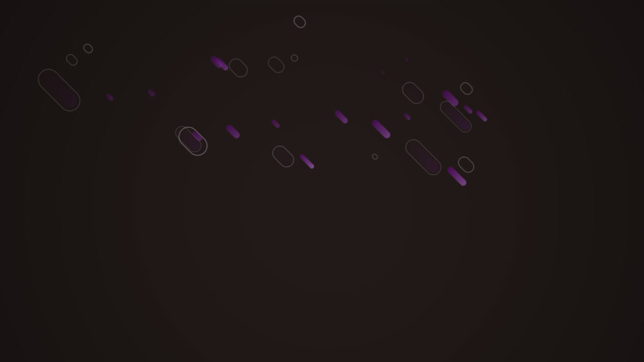 animación de senderos de luz púrpura en movimiento sobre un fondo negro