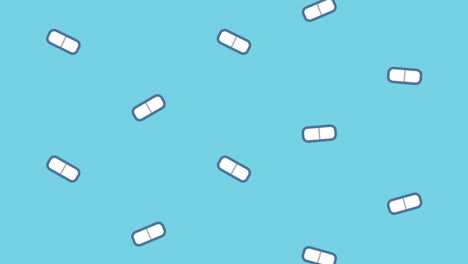 capsules medicines pattern medical animation