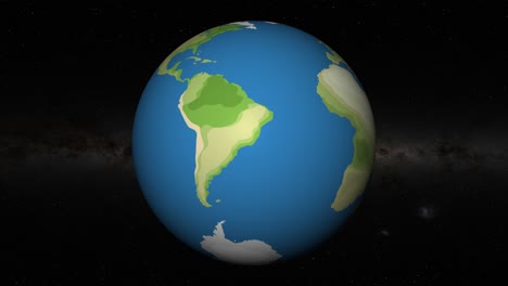 animación de la tierra haciendo zoom en rio de janeiro
