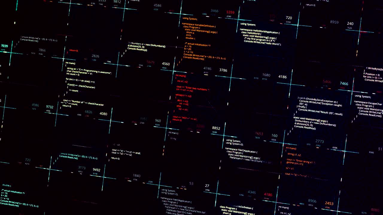 Computer Code Display