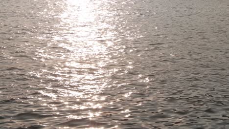 light reflection on the water surface around sunset time