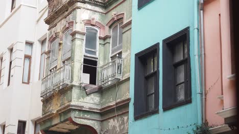 old european buildings with colorful facades