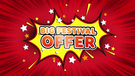 Big Festival Offer Comic Banner