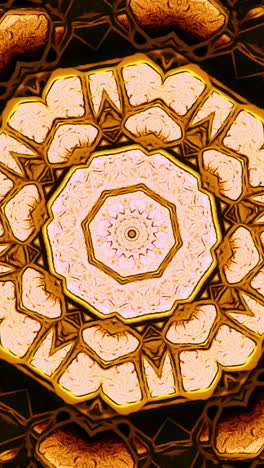 golden mandala pattern