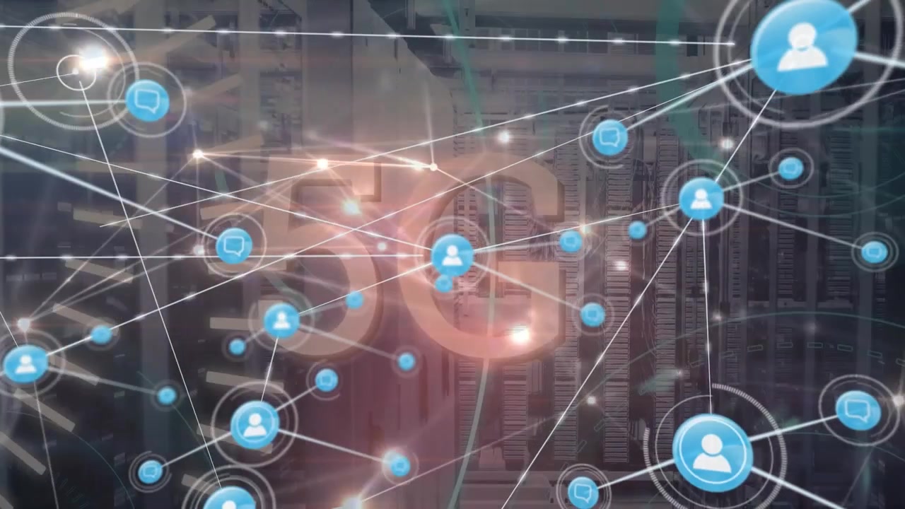 Video concettuale di rete digitale globale che mostra un'ampia connettività.