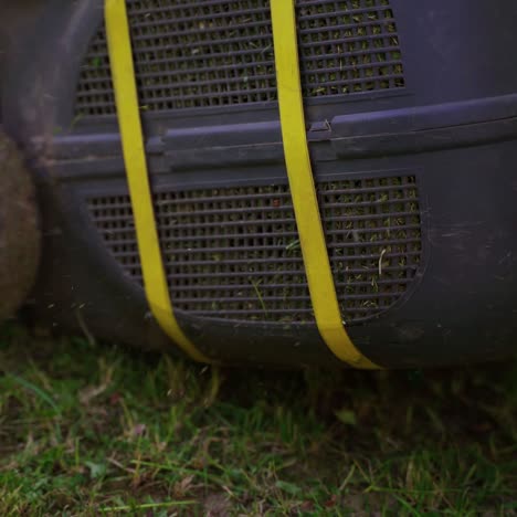 man using lawn mower outdoor