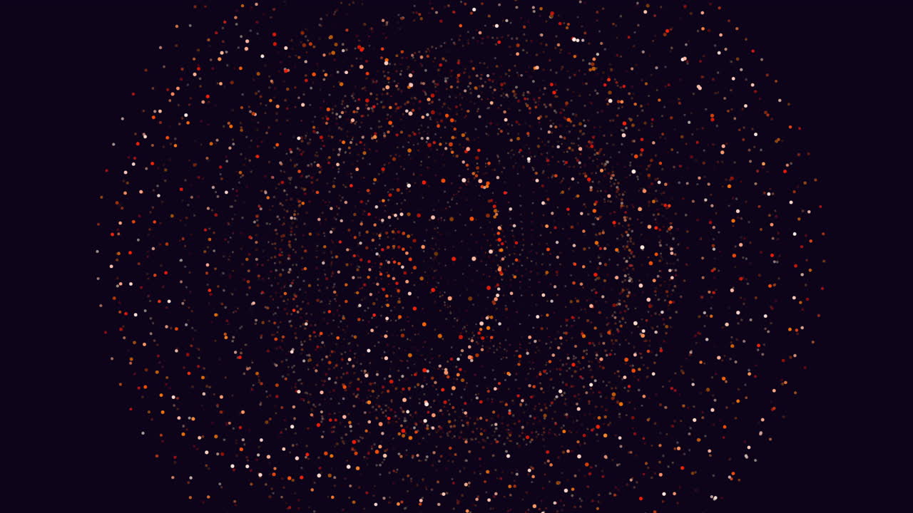 Mesmerizing spiral pattern of dots depth, movement, and complexity