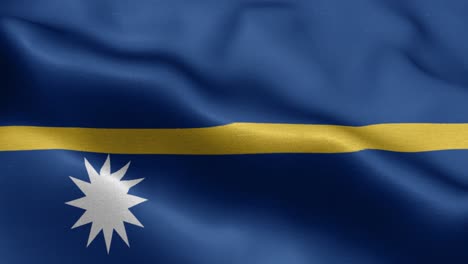 waving loop 4k national flag of nauru