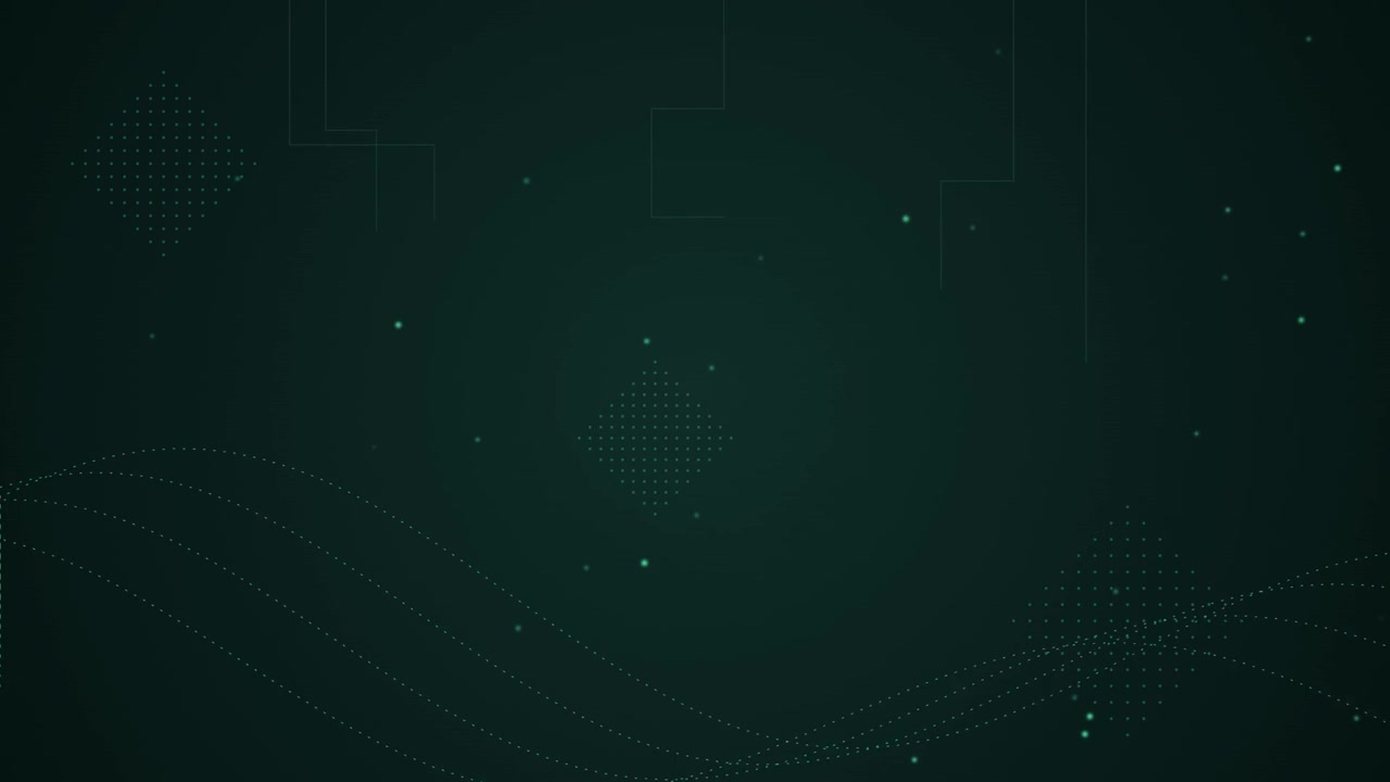 Abstract Digital Background with Moving Particles and Geometric Lines
