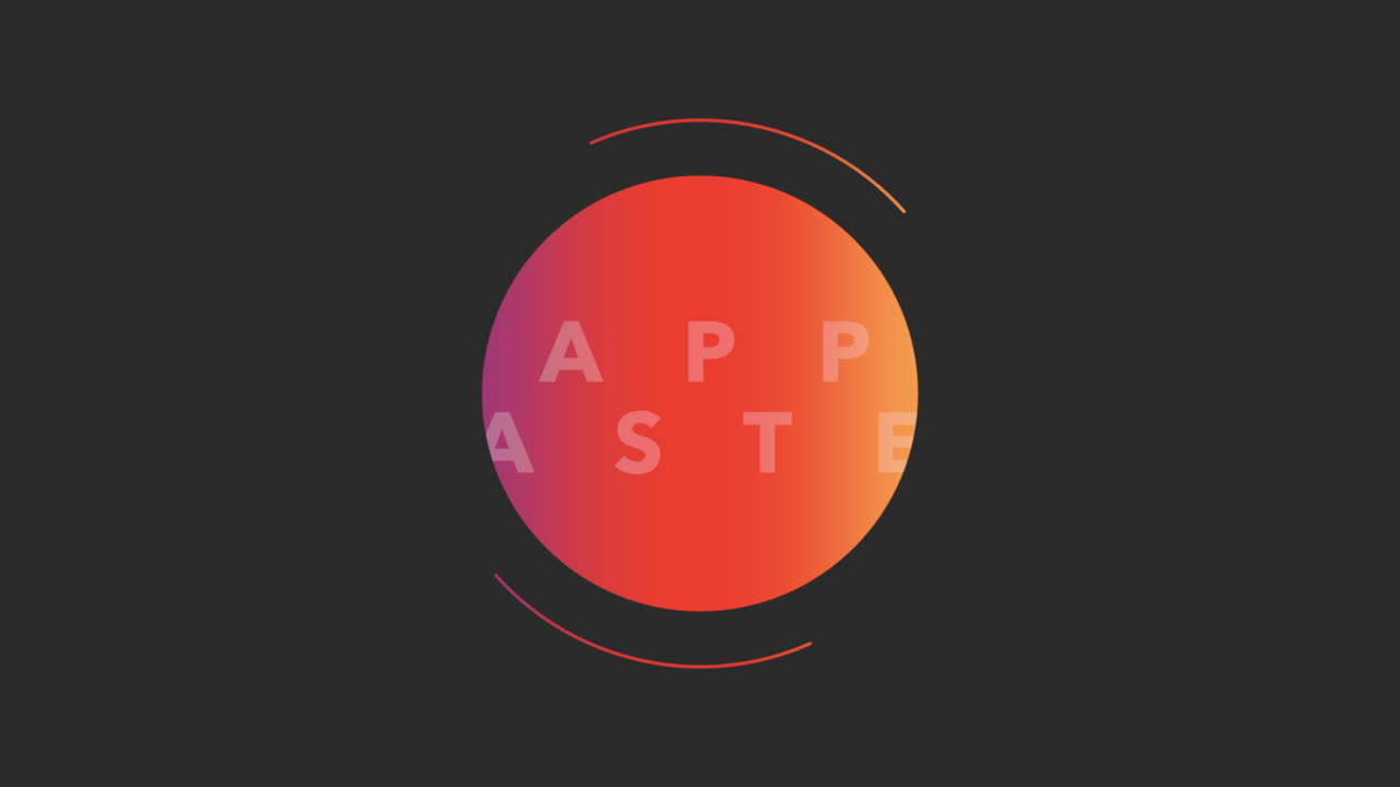 Celebrating Easter with a vibrant gradient circle