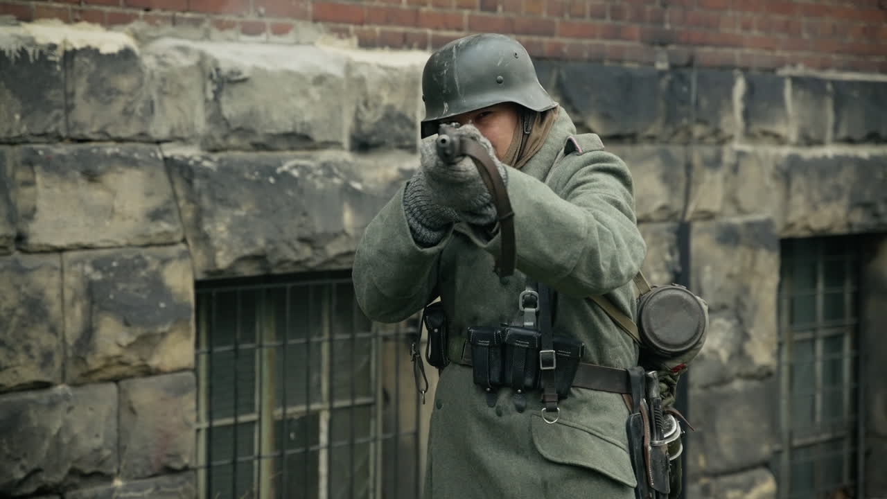 World War Soldier in Action