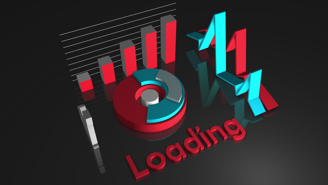 3D Loading Animation with Charts