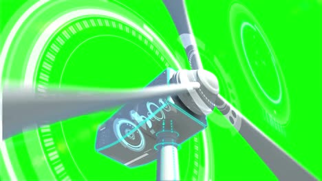 animation of wind turbine