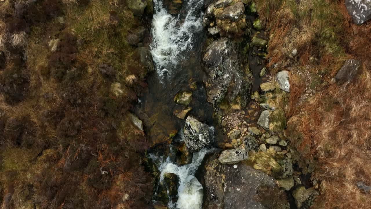 Cascata Carawaystick, Glenmalure, Wicklow, Irlanda, Febbraio 2022