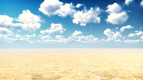 desert horizon. clear day. mountains in the distance, sand dunes and blue sky. beautiful scenery. sand dunes and hot sky. sand dunes and clouds. beautiful natural loop background.