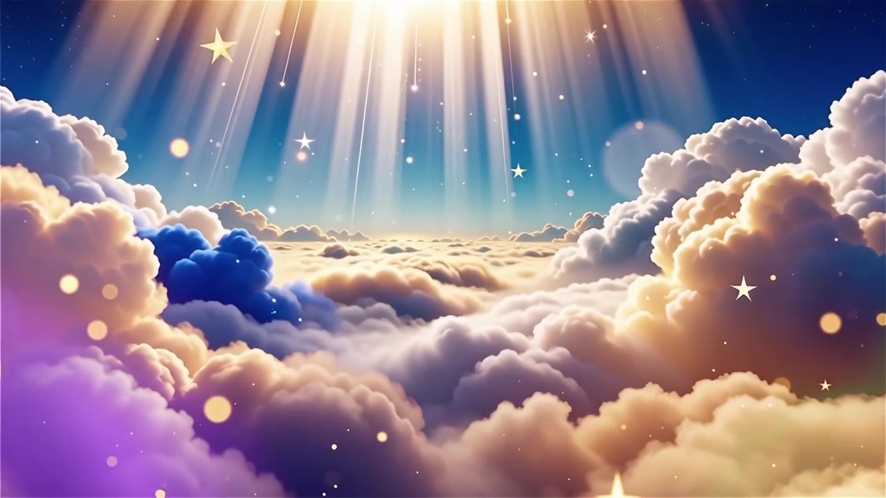 Christian Heavenly Light Worship Background