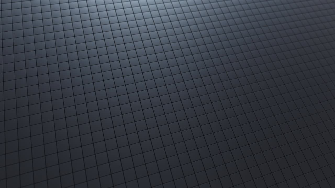 fondo de onda abstracto con una superficie cúbica en movimiento negra. concepto geométrico con cajas o columnas aleatorias. plantilla de diseño de movimiento. bucle sin costuras 4k 3d render. composición tecnológica. ondulación radial.