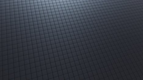 fondo de onda abstracto con una superficie cúbica en movimiento negra. concepto geométrico con cajas o columnas aleatorias. plantilla de diseño de movimiento. bucle sin costuras 4k 3d render. composición tecnológica. ondulación radial.
