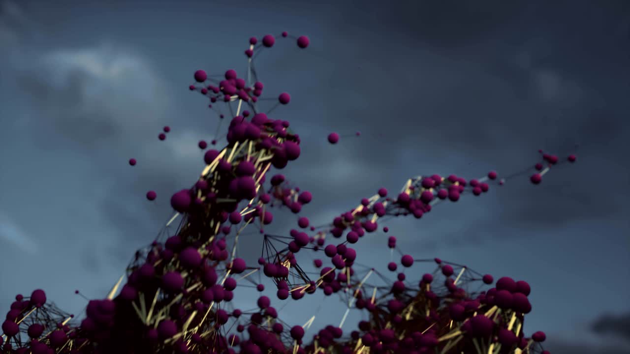 추상적인 분자 연결.