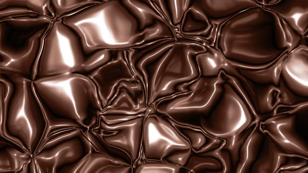 Sfondo con texture di cioccolato liquido fluente in loop continuo