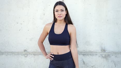 woman in fitness attire