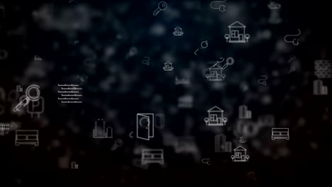 loop moved real estate icons background