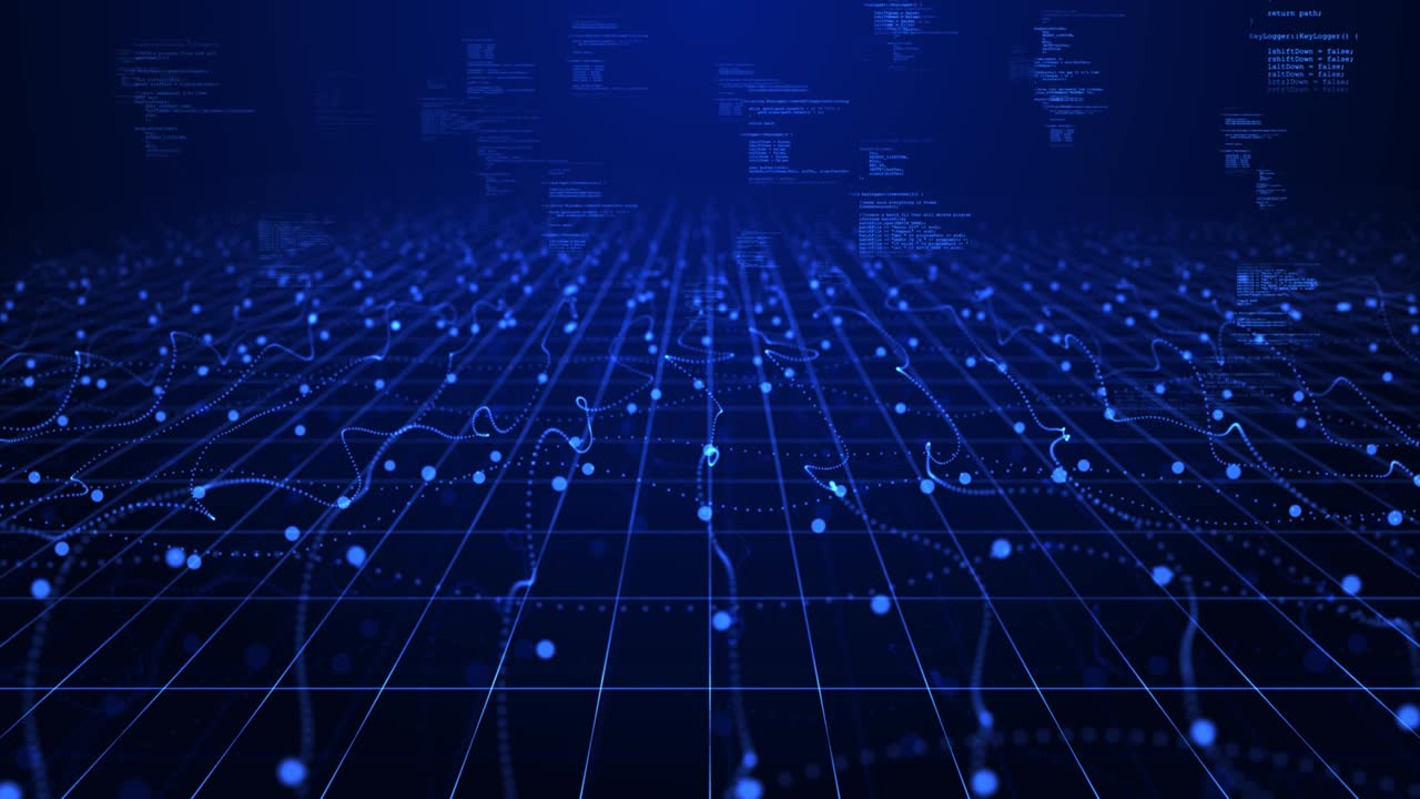 Abstract Network Connectivity, Complexity And Data Flood technology big data background