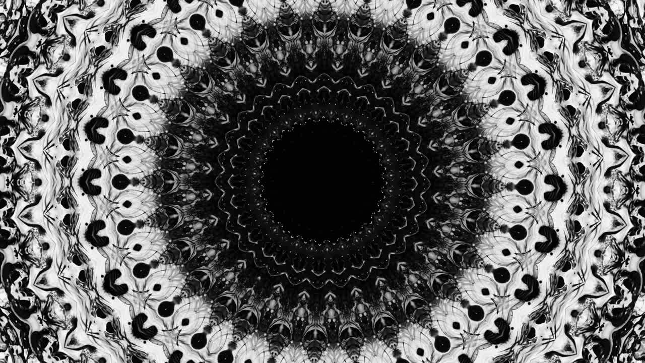 fondo fractal mandala ecualizador negro blanco