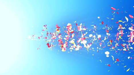 colorful petals. spiral shiny petals of blossoms. flower pattern. pretty dancing petal. vortex from spin petals. abstract loop animation.