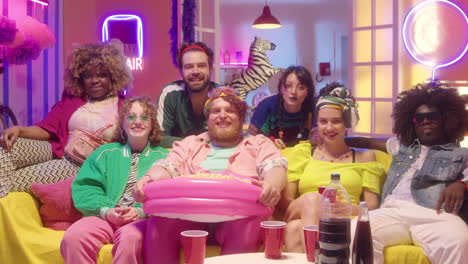 Group of Friends Enjoying a Party